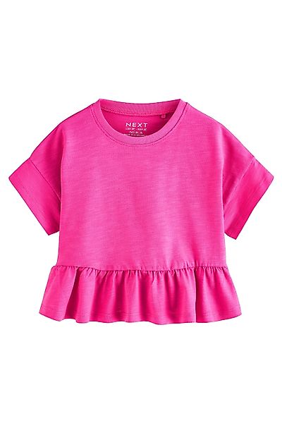 Next Schößchenshirt Kurzarmshirt mit Schößchen aus günstig online kaufen
