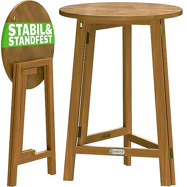 Casaria Stehtisch Akazie (1-St), Hartholz Klappbar günstig online kaufen