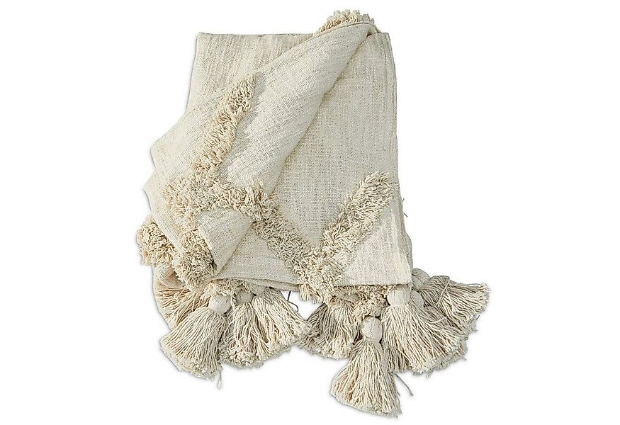 Mirabeau Tagesdecke Plaid Linares creme günstig online kaufen