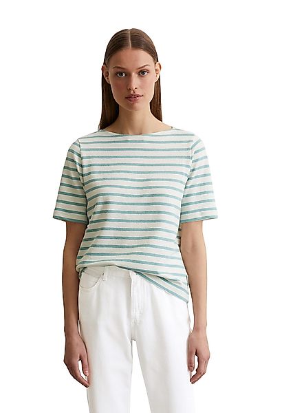 Marc O'Polo T-Shirt geringelt, U-Boot-Ausschnitt, gerade günstig online kaufen