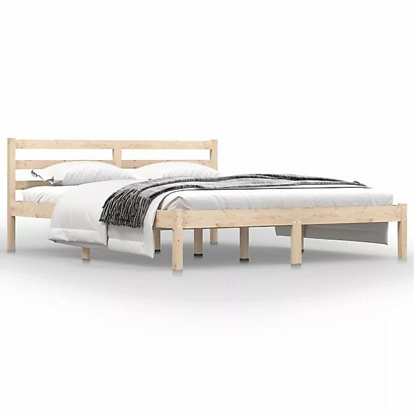 Vidaxl Massivholzbett Kiefer 150x200 Cm 5ft King Size günstig online kaufen