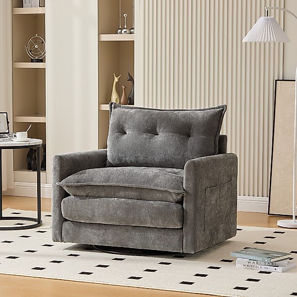 Celya Drehsessel 360° drehbarer Loungesessel mit günstig online kaufen