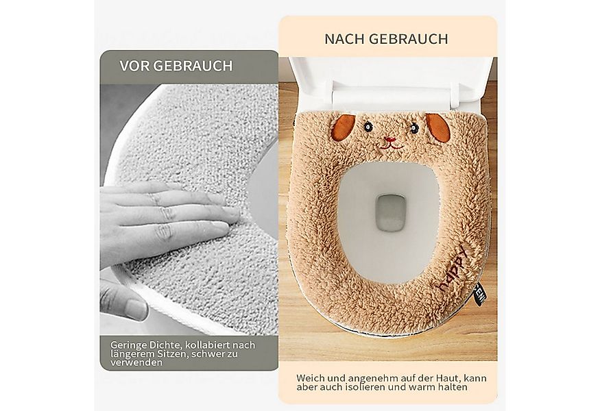 Refttenw WC-Deckelbezug Toilettensitzbezug Elektrisch Beheizbare mit 5 Temp günstig online kaufen