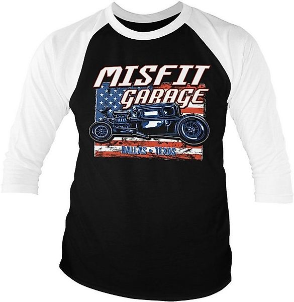 Misfit Garage T-Shirt Old Glory Baseball 3/4 Sleeve Tee günstig online kaufen