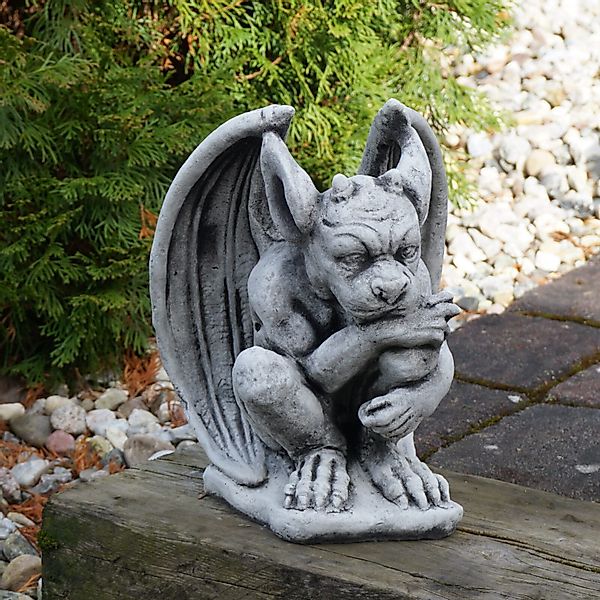 gartendekoparadies.de Gartenfigur Gargoyle der Nachdenklich, H. günstig online kaufen