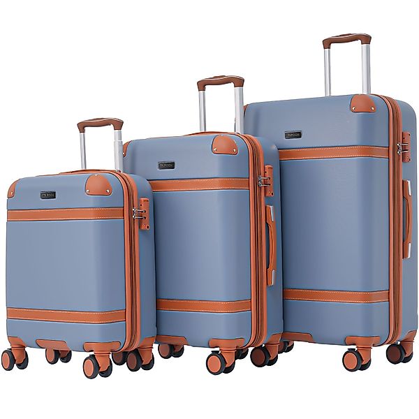 OKWISH Kofferset Hartschalenkoffer Handgepäck-Trolley, 4 Rollen, günstig online kaufen