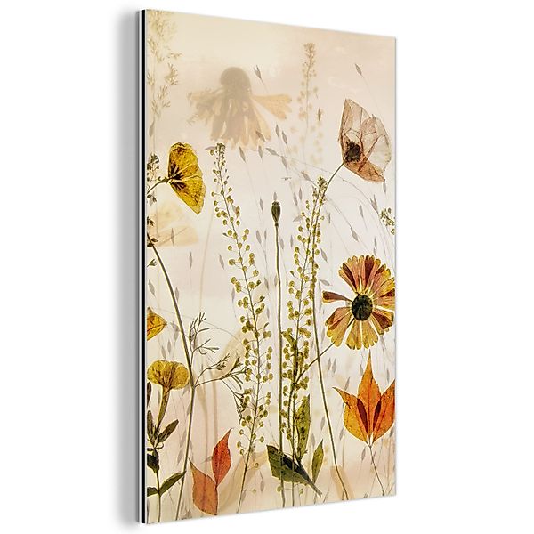 MuchoWow Metallbild Illustration - Pflanzen - günstig online kaufen