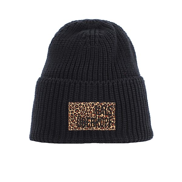 halsüberkopf Accessoires Strickmütze mit Leo-Badge und günstig online kaufen