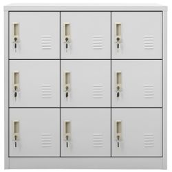 vidaXL Fächerschrank Schließfachschränke 5 Stk. Hellgrau günstig online kaufen