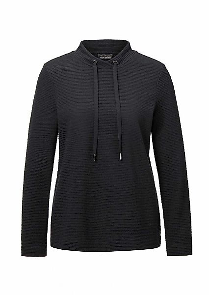 GOLDNER Kurzarmshirt "Kurzgröße Langarm Viskose-Pullover, Stehbund" Sonstig günstig online kaufen