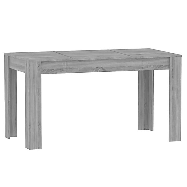 vidaXL Esstisch Grau Sonoma 140x74,5x76 cm Holzwerkstoff 815199 günstig online kaufen