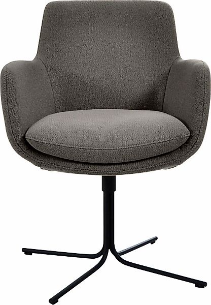 K+W Komfort & Wohnen Drehstuhl "Pego" () filigranem 4-Fuß-Gestell in schwar günstig online kaufen