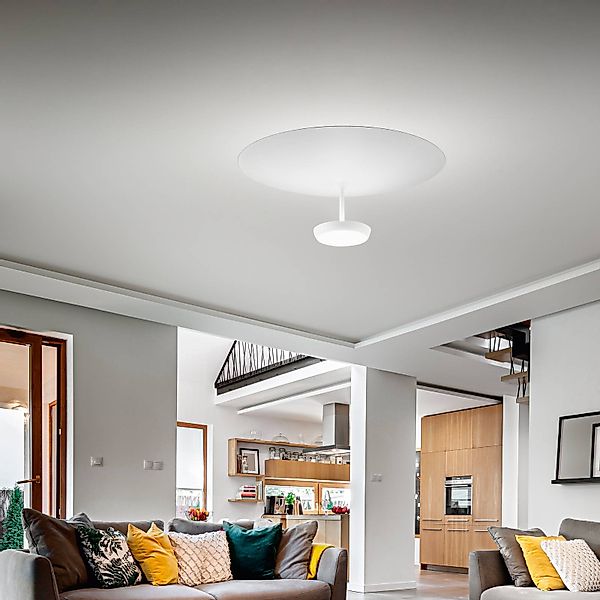 LED-Deckenlampe Yuko, weiß, Metall, 23 cm hoch, dimmbar günstig online kaufen
