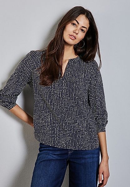 STREET ONE Langarmbluse mit All-Over Print günstig online kaufen