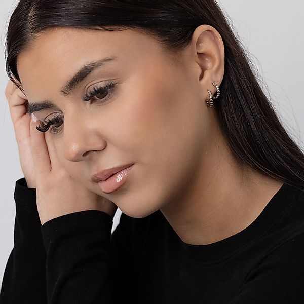 Wildcat Paar Ohrhänger Little Basic Bubble Hoops Pairs - Srebrna, 12,0 mm, günstig online kaufen