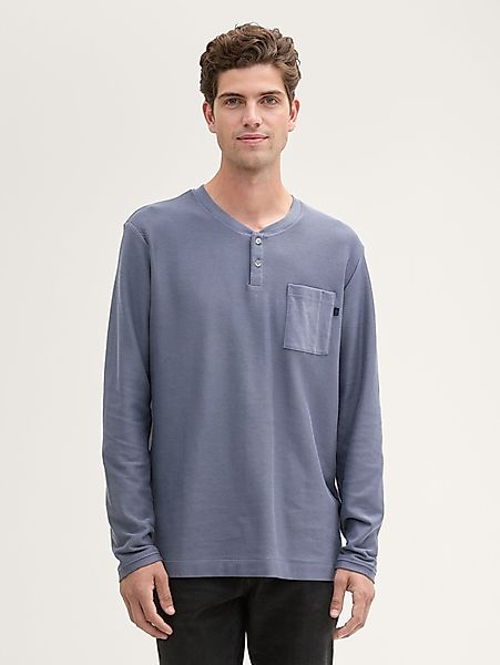 TOM TAILOR Langarmshirt Henley Langarmshirt mit günstig online kaufen