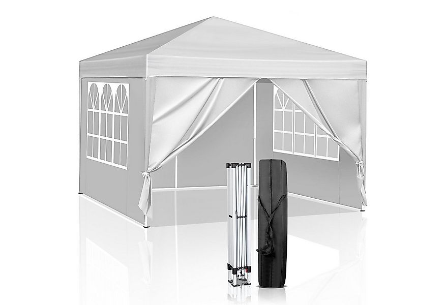 LALAHO Faltpavillon 3x3 m Gartenpavillon mit 4 seitenteilen Pop Up Pavillon günstig online kaufen