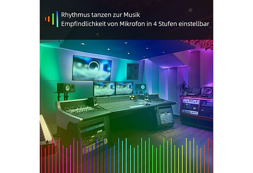 Nettlife LED Stripe Selbstklebend Lichtband Streifen RGB 20/30m APP-Steueru günstig online kaufen