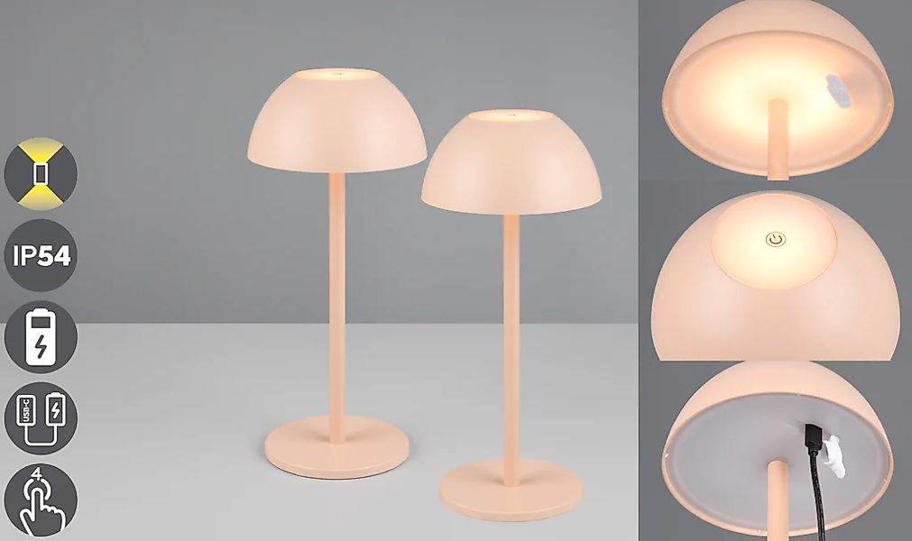 my home LED Außen-Tischleuchte "Abbey Tischleuchte 2er-Set" LED-Board 2 Stk günstig online kaufen