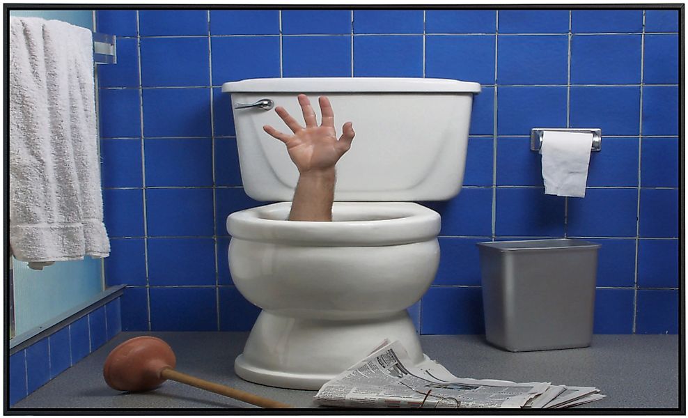 Papermoon Infrarotheizung »Arm in Toilette« günstig online kaufen