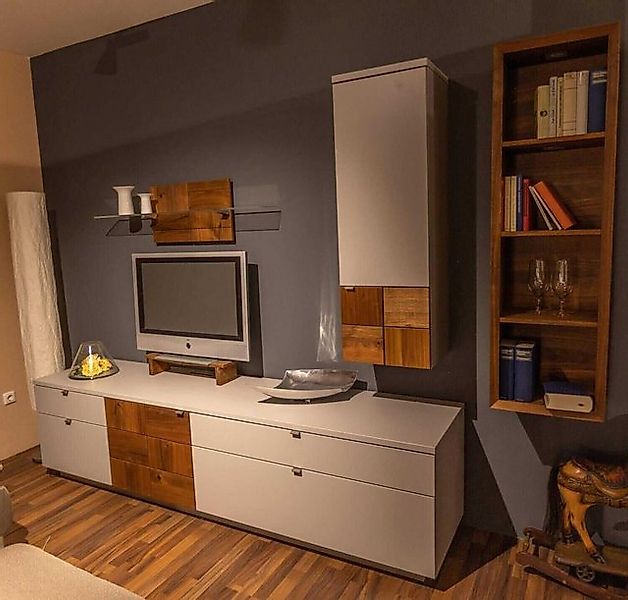 VENJAKOB Anbauschrank Wohnwand Kandu Kombi KA02.3542 Lack Steingrau Colorad günstig online kaufen