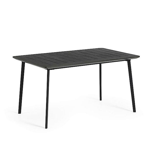 Keter Gartentisch Metalea schwarz Kunststoff B/H/L: ca. 93x9x153 cm günstig online kaufen