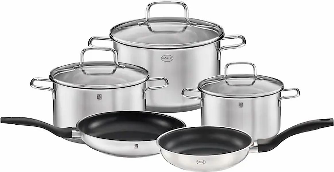 RÖSLE Topf-Set »Basic Line« Edelstahl 18/10 Set, 1 Kochtopf Ø 16/20/24 cm, günstig online kaufen