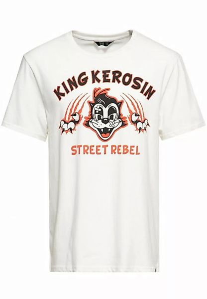 KingKerosin Print-Shirt Street Rebel (1-tlg) mit Retro Front Print im Rocka günstig online kaufen