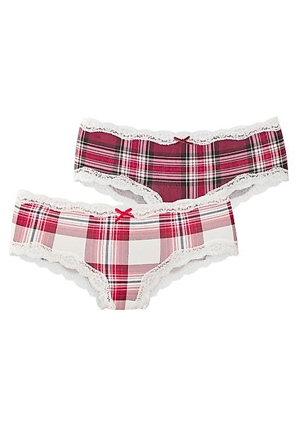 LASCANA Hipster (2er-Pack) mit feiner Spitze günstig online kaufen