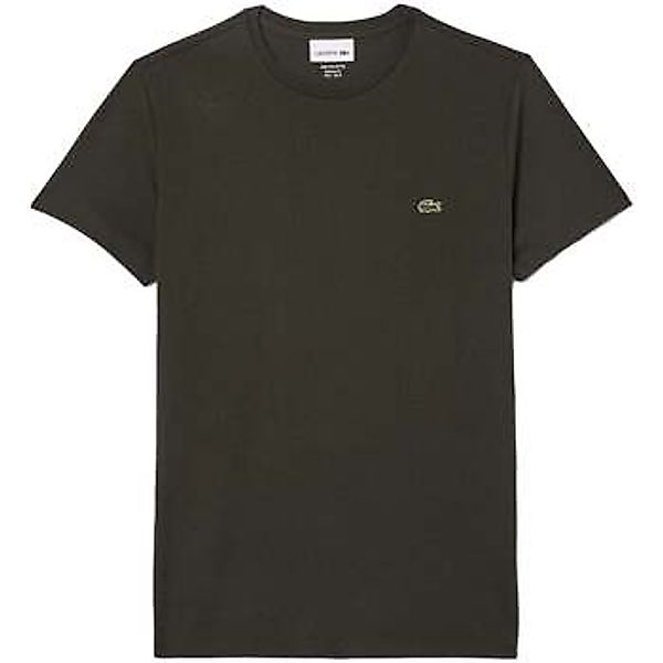 Lacoste  T-Shirts & Poloshirts Cotton Pima Crew Neck T-Shirt Dark Khaki Gre günstig online kaufen