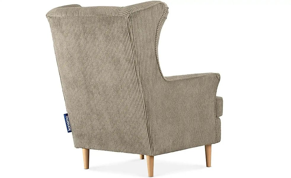 KONSIMO Ohrensessel  Stralis ¦ grau ¦ Maße (cm): B: 82 H: 108 Polstermöbel günstig online kaufen