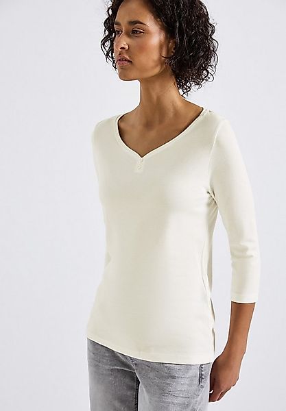 STREET ONE 3/4-Arm-Shirt mit Knopfdetail günstig online kaufen