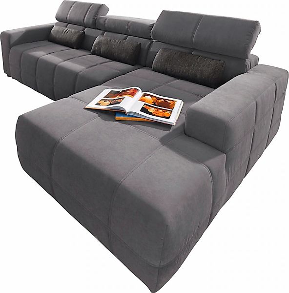 DOMO collection Ecksofa »Brandon B/T: 289/177 cm, belastbar bis 140kg/ Sitz günstig online kaufen