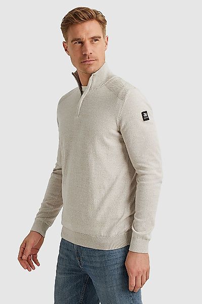 Vanguard Pullover Half Zip Melange Ecru - Größe 3XL günstig online kaufen