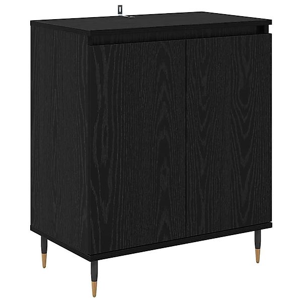 vidaXL Sideboard Schwarz Eichen-Optik 60 x 35 x 70 cm Holzwerkstoff 882597 günstig online kaufen