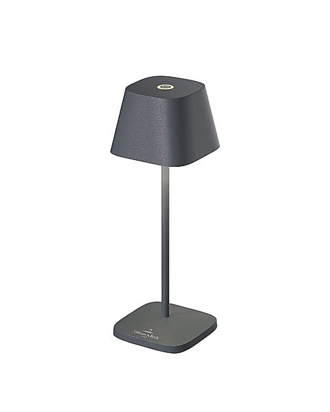 NEAPEL MICRO Design Akku-Tischlampe – kabellos, wetterfest & dimmbar anthra günstig online kaufen