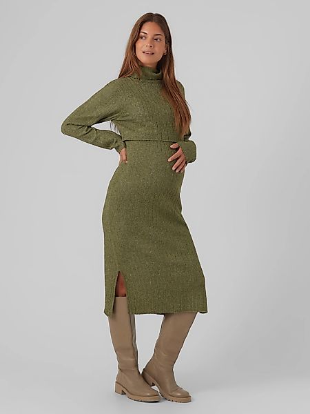 Mamalicious Strickkleid "MLSUNIVA JUNE LS KNIT MIDI DRESS 2F NOOS" mit Stil günstig online kaufen