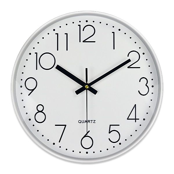 mixed24 Wanduhr 30cm Wanduhr Klassisch Analog Weiß Schwarz Rosa Roségold mo günstig online kaufen