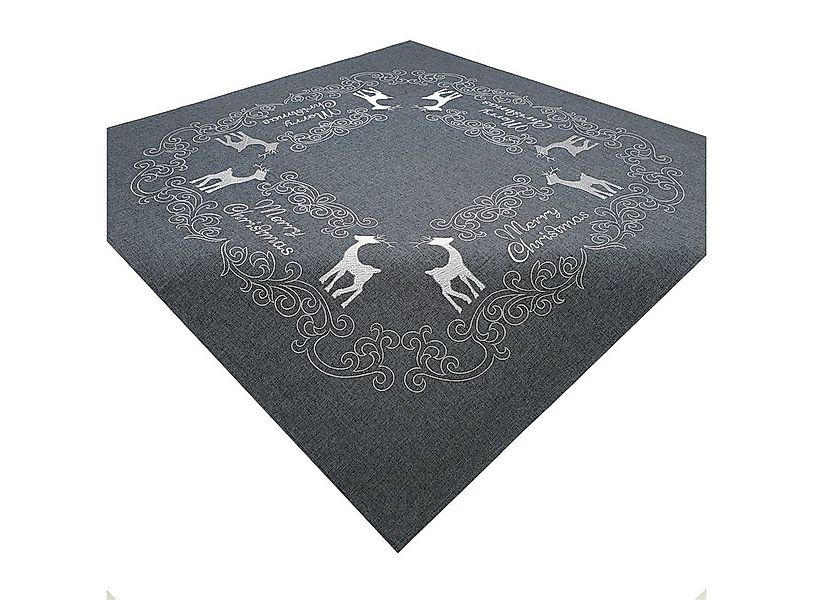Stoffschmiede Tischdecke / Bestickt / Weihnachten / 85x85cm günstig online kaufen