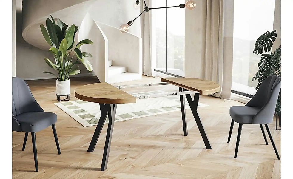 Esstisch ausziehbar Ove ¦ braun ¦ Maße (cm): B: 80 H: 77  Ø: 80 Tische > Es günstig online kaufen