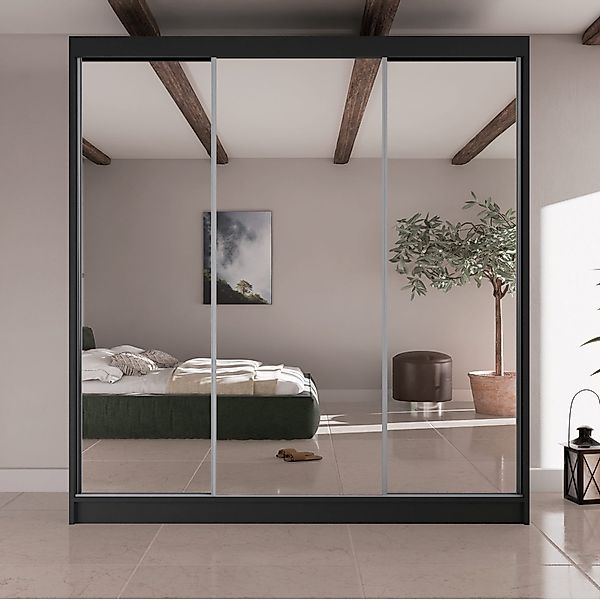 Beautysofa Kleiderschrank HOMA II Breite: 200 günstig online kaufen
