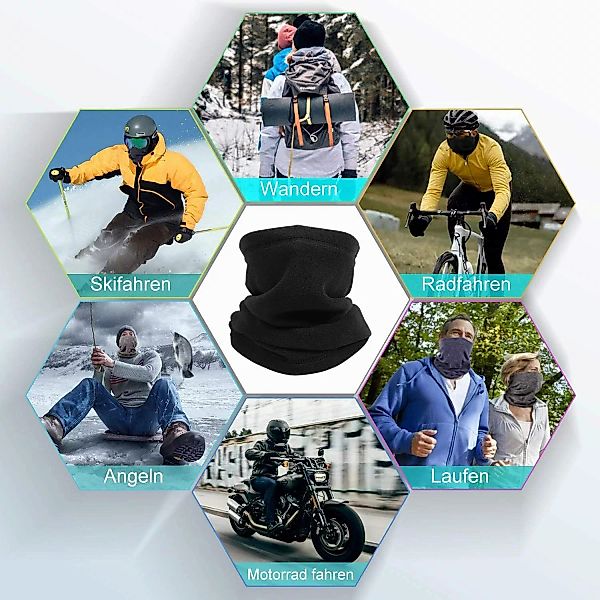 WLIXPBB Sturmhaube PolarFleece Schal: Winterhalswärmer ideal günstig online kaufen