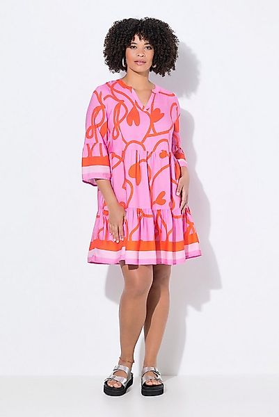 Angel of Style Tunika Tunika länger geschnitten Linien-Muster Volants günstig online kaufen