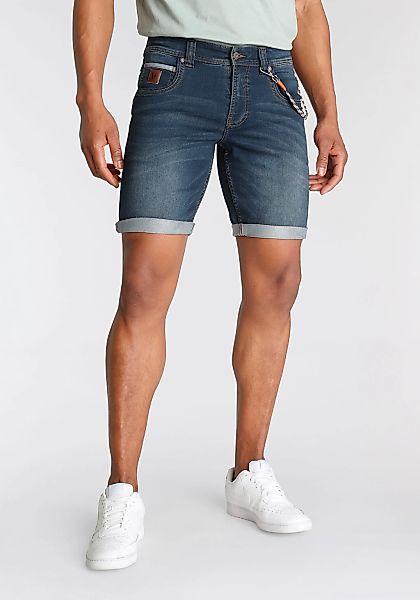 Bruno Banani Jeansshorts, 2 Stk. bequemer Sitz, gerade Beinform, mit prakti günstig online kaufen