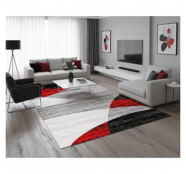 Vimoda Läufer Wohnzimmer Teppich Kurzflor, geometrisches Look, Rechteckig, günstig online kaufen