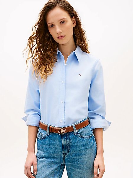 Tommy Hilfiger Hemdbluse "OXFORD RELAXED FIT SHIRT mit Hemdblusenkragen und günstig online kaufen