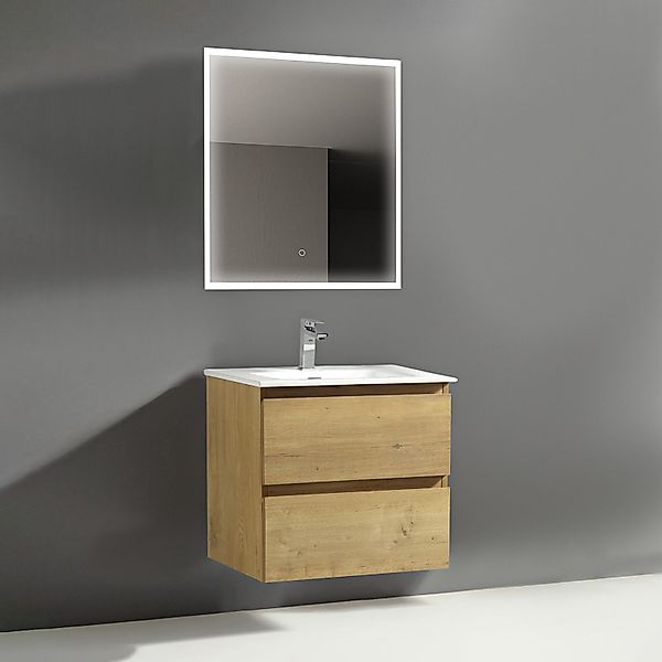 Alpenberger Badmöbel-Set - Badschrank Badezimmerschrank, (Led günstig online kaufen