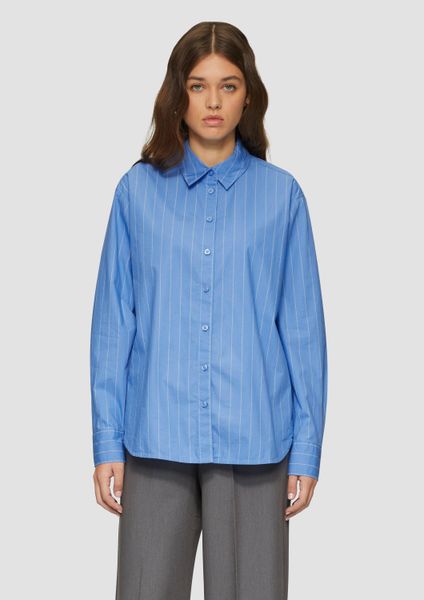QS Langarmbluse Bluse Oversized-Hemdbluse mit Nadelstreifen günstig online kaufen
