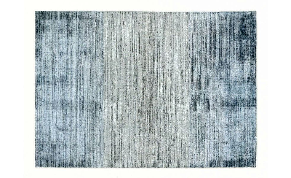 Teppich ¦ blau ¦ Wolle ¦ Maße (cm): B: 200 H: 0,7 Teppiche > Wohnteppiche - günstig online kaufen
