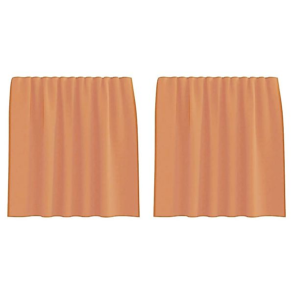 vidaXL Voile Vorhänge mit Stangentaschen 2 Stk Terrakotta 4102231 günstig online kaufen